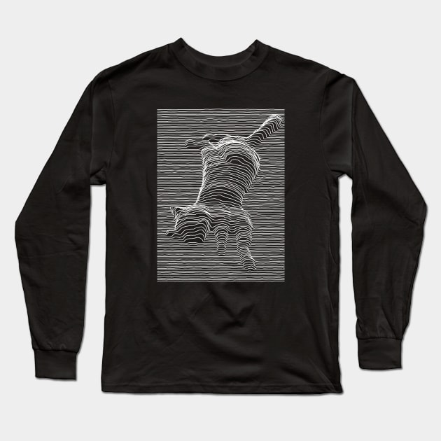 Meow Division: Unknown Pleasures Long Sleeve T-Shirt by Evarcha